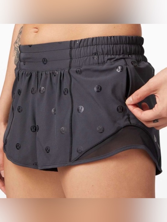 lululemon athletica Pants - lululemon Speed Up Short *2.5" Foil Athletic Shorts Black Size 8